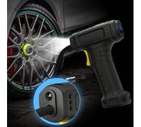 Compresseur d'air portable 150 PSI avec manomètre de pression de pneu numérique, pompe automatique avec lumière LED; gonfleur de pneu de voiture 12V convenant aux motos, vélos et ballons; modèle filai