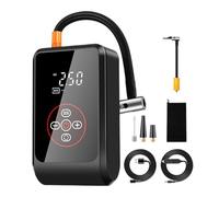 Compresseur d'air portable électrique rechargeable avec écran numérique | Gonfleur de pneu sans fil pour véhicules, voitures, camions, motos, vélos, camping