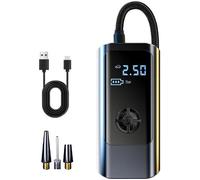 Compresseur d'air portable gonfleur Pompe à air de voiture électrique sans fil charge usb 4 000 mAh avec LED Compresseur pneus auto
