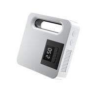 Compresseur D'air Portable pour Voiture, Gonfleur de Pneus 12v Blanc | Mini Pompe Haute Puissance, Métal Abs, Usage Auto, Légère et Facile à Stocker