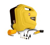 Powerplus compresseur d'air comprimé 8 bar + pistolet à pression de pneus + buse + tuyau