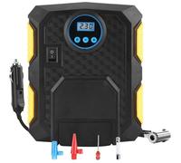 Compresseur d'Air Portatif 12V 150PSI - Gonfleur de Pneu pour Voiture - Rechargeable via Allume-Cigare - Écran LCD - LED