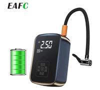 Compresseur d'air pour pneus - Pompe à pneus sans fil - 12 V/7,4 V - 150 PSI - Portable pour voiture, vélo, moto et ballons - 13 × 9,5 × 6 cm - 0,45 kg - Blanc