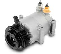 Compresseur d'air pour voiture - 12V, 2 pôles, avec 6 nervures et poulie