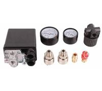 Compresseur d'air, pressostat, vanne de régulation, raccordement 1/4 de pouce, plage de pression 90-120 PSI, alimentation 220V