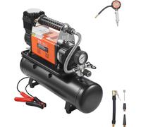 Compresseur d'air robuste et réservoir de 6 litres Gonfleur de pneus portable 6,35 CFM 150 PSI