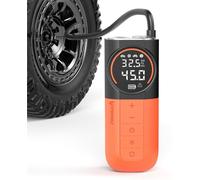 Compresseur d'air - Sans fil - 11 bar - 5200 mAh - Gonfleur avec lampe LED - Pour voiture, vélo et moto