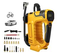 Compresseur d'air sans fil, 120 psi, gonfleur de pneus portable avec arrêt automatique et éclairage LED