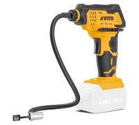 Compresseur d'air sans fil Batterie 20V - Pistolet Compresseur portatif Haute Pression 7 Bars Écran Digital et LED VITO