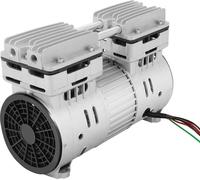 Compresseur d'air sans huile - 750W, 125 l/min - Pression de travail : 8 bars - Fonctionnement silencieux : 69 dB - Prise EU 220–240V - Dimensions : 29x15x24 cm - Noir