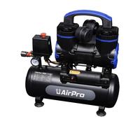 Compresseur d'air sans huile 8L - Compresseur silencieux 1,2 CV, sans entretien & compact