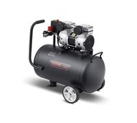 VEVOR Compresseur à Air 30 L Réservoir Compresseur d'Air sans Huile 1,5 kW pour Réparation Automobile, Gonflage Pneus, Peinture Pistolet, Clouage Bois, 126 L/min 6,2 bar, Max 8 bar, Portatif sur Roues