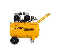 Compresseur d'air Sans Huile Silencieux 100 Litres 8 Bar 4CV 3KW 115 Psi VITO