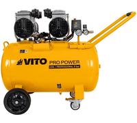 Compresseur d'air Sans Huile Silencieux 100 Litres 8 Bar 4CV 3KW 115 Psi VITO
