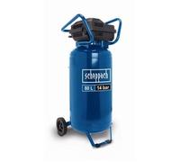 Scheppach Compresseur d'air vertical HC85V, Cuve 80 L, 14 bar, 330 l/min, 2 manomètres et 2 raccords