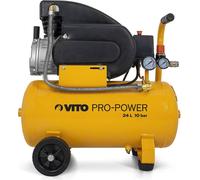 Compresseur d'air Silencieux 24 Litres 10 bar 2,5CV 145 PSI 2.5 CV VITO