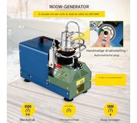 Compresseur d'air silencieux PRO – Soufflerie – 1800 W – 300 bar – 4500 psi – Bleu