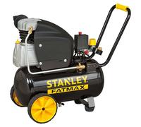 Compresseur d'air Stanley 251/10/24S FMXCM0062E, 10 bars, 24 litres, 240 litres/minute, avec poignée antidérapante intégrée, couleur noire