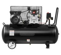 Compresseur d'air SucceBuy 3 kW, entraînement par courroie avec réservoir de 100 L, compresseur silencieux avec un débit de 226 L/min à 6,2 bars et une pression maximale de 10 bars, compresseur d'air
