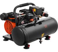 Compresseur d'air SucceBuy, réservoir en acier de 2 gallons, 1 CV, 2,5 CFM, 8 Bar, compresseur d'air sans huile et pression max. de 120 PSI, 81 dB, compresseur portable ultra-silencieux pour la répara