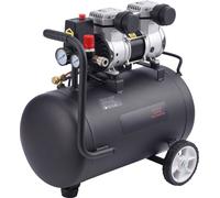 Compresseur d'air SucceBuy, réservoir en acier de 8 gallons, 1 CV, 2,2 CFM à 90 PSI, compresseur sans huile et pression max. de 120 PSI, compresseur portable ultra silencieux de 80 dB pour la réparati