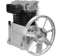 Compresseur d'air - Tête de pompe - 3 HP - 250 l/min - Cylindres en aluminium et en fonte - Industrie et atelier - Argent