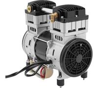 Compresseur d'air - Tête de pompe, entraînement par courroie, 1500 W - 140 l/min, 0,7 MPa - Moteur en cuivre pur - 1380 tr/min - Pieds anti-vibrations - Argenté