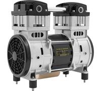 Compresseur d'air - Tête de pompe sans huile OLF-1500-4 - 1500 W - 140 l/min - 1380 tr/min - Moteur en cuivre pur - Protection contre la surchauffe 80 °C - Gris