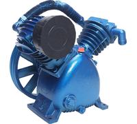 Compresseur d'air universel - Tête de pompe - 4 kW / 5,5 ch - 800 tr/min - 175 psi - Électrique - Portable - Bleu
