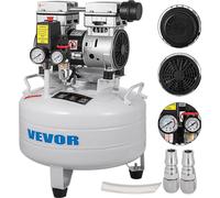 Compresseur d'air vertical Compresseur d'air ultra silencieux sans huile de 6,6 gallons Réservoir de 30 litres Compresseur d'air silencieux Compresseur sans huile de 850 W Faible niveau sonore
