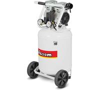 Compresseur d'air vertical – Compresseur silencieux et sans huile de 50 litres, équipé d'un moteur de 1 cheval pour outils pneumatiques