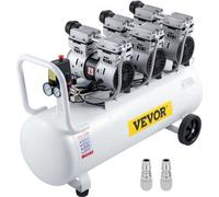 Compresseur d'air VEVOR, 22 gallons, ultra-silencieux, sans huile, réservoir de 100 l, compresseur d'air silencieux, 2,2 kW, compresseur sans huile, silencieux avec électrovanne sécurisée