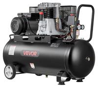 Compresseur d'air VEVOR 3KW, compresseur à entraînement par courroie avec réservoir d'air de 100L, compresseur silencieux avec un débit de 226L/min à 6,2 bars et une pression maximale de 10 bars, comp