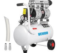Compresseur d'air VEVOR, 5,5 gallons, compresseur d'air ultra-silencieux sans huile, réservoir de 25 l, compresseur d'air silencieux, 750 W, compresseur sans huile, faible niveau sonore