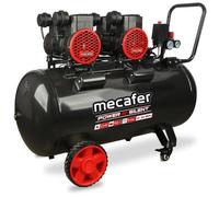 Compresseur - Horizontal - Mecafer - Power N'Silent - 100 L - 3,5 HP - Silencieux