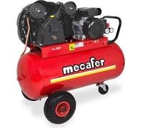 Compresseur MECAFER 100L, 3CV, 10 bars, Bicylindre en V Fonte