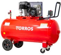 Compresseur mobile à entraînement par courroie à huile cuve 270 L 3 kW / 4 Ch 10 bars 520 l/min 400V Torros TC2705210T