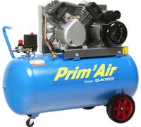 Compresseur mobile Prim'Air VM 21/100 LACME 21 m³/h mono 100L 10 bar - 122200