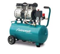 Compresseur mobile silencieux sans huile cuve 24 L 1,3 kW / 1,75 Ch 240 L/min 10 bars 230V Aircraft MOBILBOY SIL 241/24