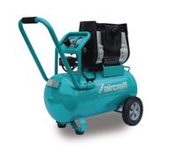 Compresseur mobile silencieux sans huile cuve 50 L 1,3 kW / 1,75 Ch 230 L/min 10 bars 230V Aircraft MOBILBOY SIL 231/50
