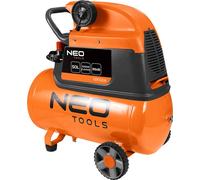 Compresseur NEO TOOLS, Compresseur d'air 50 litres, Max. Pression 8 Bar, 1050 W, 169 L/min