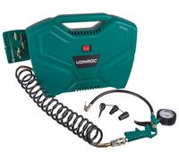 Compresseur portable 1100W - 8 bar | Sans huile - 11 accessoires incl.