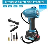 Compresseur portable sans fil, gonfleur compatible batterie Makita 18V, affichage numérique, 30L/min - pour voiture, moto, ballo