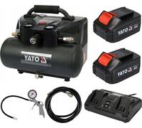 Compresseur sans fil 36 V, 6 l, avec 2 batteries de 3,0 Ah et accessoires