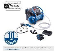 Compresseur sans fil avec kit de démarrage 2 Ah + batterie 2 Ah C-ACT160/6-X - Kit 2.5 - SCHEPPACH