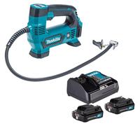 Compresseur sans fil Makita MP 100 DSA 12 V max. 8,3 bar + 2 batteries 2,0 Ah + chargeur