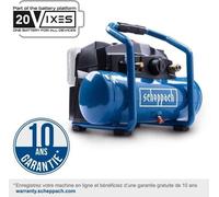 Compresseur sans fil Scheppach C-ACT160/6-X, 6L, Batterie 2Ah, Starterkit 2Ah, 20V IXES
