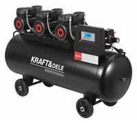 Compresseur Sans Huile 200L 3x2200W 750L/min 8bar Pour Atelier Air Comprimé
