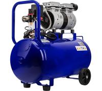 Compresseur sans huile 50 L, compresseur d'air 1 500 W, compresseur à air comprimé 8 bars