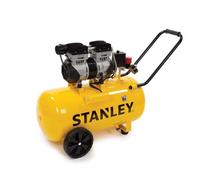 Stanley Compresseur d'air SXCMS1350HE 8 bar 50 L sans huile 150 L/min 52 dB poignée & roues - Jaune